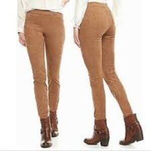 MAX STUDIO Vicuna faux suede pants leggings in Camel Size S